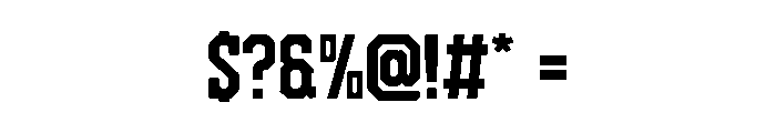 Victory Slab Font OTHER CHARS