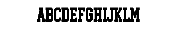 Victory Slab Font UPPERCASE
