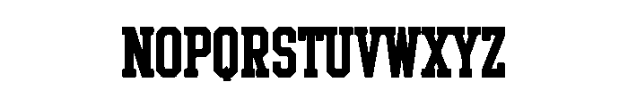 Victory Slab Font UPPERCASE