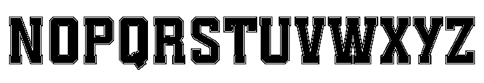 Victory Squad Four Font LOWERCASE