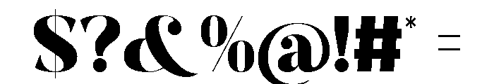 Victory Strong Font OTHER CHARS