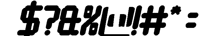 Video Games Bold Italic Font OTHER CHARS