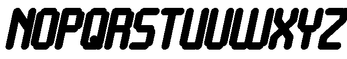 Video Games Bold Italic Font UPPERCASE