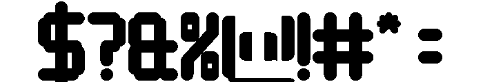 Video Games Bold Font OTHER CHARS