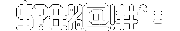 Video Games-Hollow Font OTHER CHARS