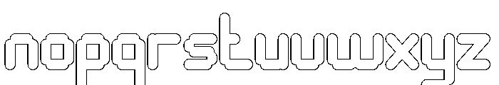 Video Games-Hollow Font LOWERCASE