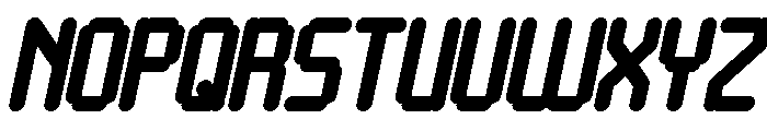 Video Games Italic Font UPPERCASE