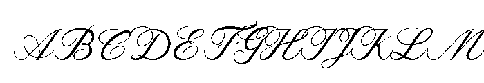 Vienna Romance Regular Font UPPERCASE
