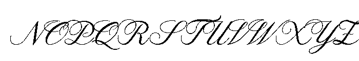 Vienna Romance Regular Font UPPERCASE