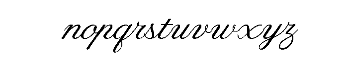 Vienna Romance Regular Font LOWERCASE
