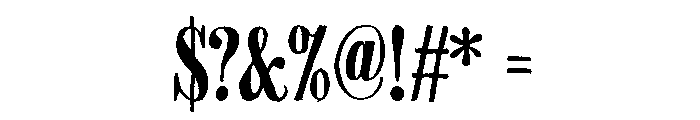 Vigevano Regular Font OTHER CHARS