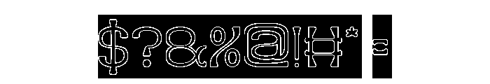 Village Serenity-Hollow-Inverse Font OTHER CHARS