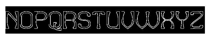 Village Serenity-Hollow-Inverse Font UPPERCASE