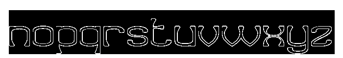 Village Serenity-Hollow-Inverse Font LOWERCASE