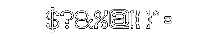 Village Serenity-Hollow Font OTHER CHARS