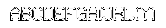 Village Serenity-Hollow Font UPPERCASE