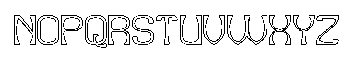 Village Serenity-Hollow Font UPPERCASE