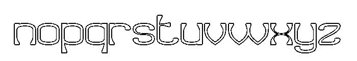 Village Serenity-Hollow Font LOWERCASE