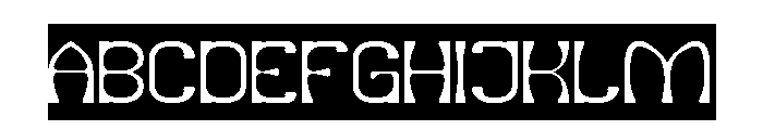 Village Serenity-Inverse Font UPPERCASE