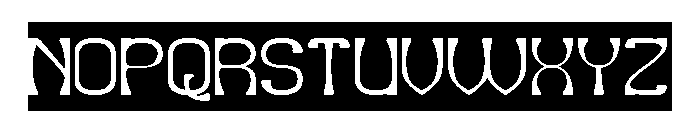 Village Serenity-Inverse Font UPPERCASE