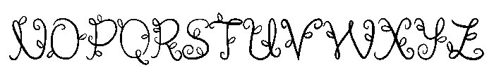 Vine Leaf By Squeeb Cre Regular Font UPPERCASE