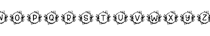 Vinetta Monogram Font UPPERCASE