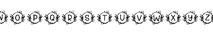 Vinetta Monogram Font LOWERCASE