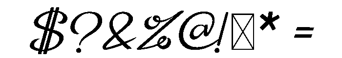 Vintacia Font OTHER CHARS