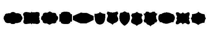 Vintage Badge Collection Font UPPERCASE