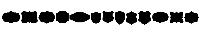 Vintage Badge Collection Font LOWERCASE