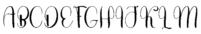 Vintage Barbie Font UPPERCASE