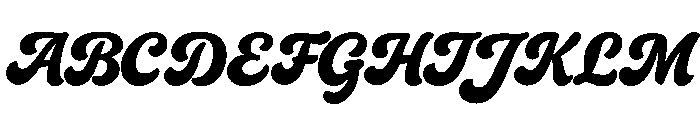 Vintage Bloom Font UPPERCASE