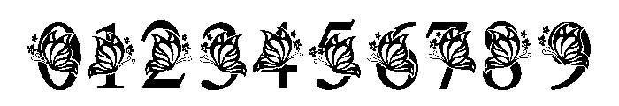Vintage Bloomfly Font OTHER CHARS