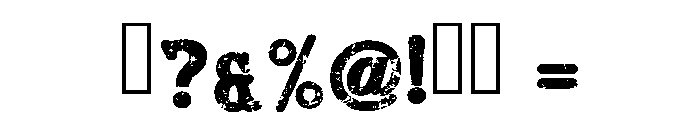 Vintage Bold Regular Font OTHER CHARS