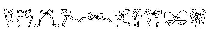 Vintage Bow Font OTHER CHARS
