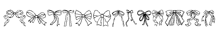 Vintage Bow Font UPPERCASE