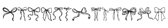 Vintage Bow FONT