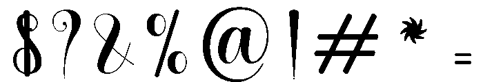 Vintage Calligraphy Regular Font OTHER CHARS