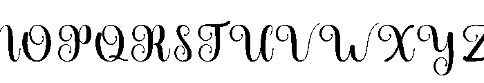 Vintage Calligraphy Regular Font UPPERCASE