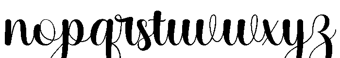 Vintage Calligraphy Regular Font LOWERCASE
