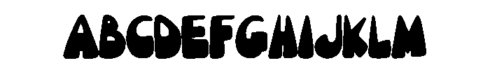 Vintage Cartoon By Sque Regular Font UPPERCASE