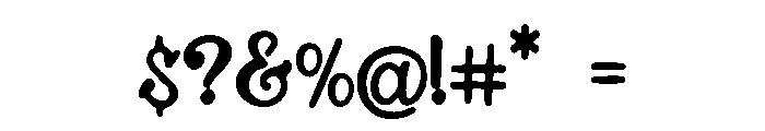 Vintage_Cartoons Font OTHER CHARS