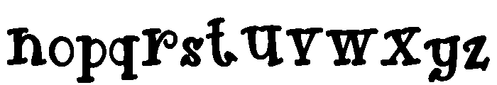 Vintage_Cartoons Font LOWERCASE