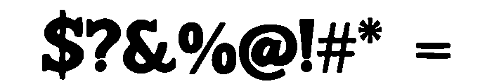 Vintage_Chrome Font OTHER CHARS