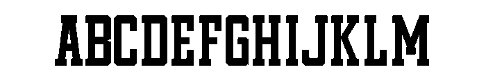 Vintage College Regular Font UPPERCASE