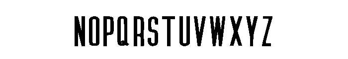Vintage Condensed Regular Font UPPERCASE