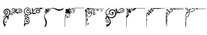 Vintage Corners Font OTHER CHARS