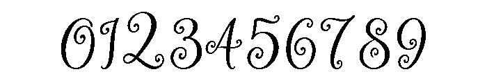 Vintage Curlicue Regular Font OTHER CHARS