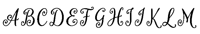 Vintage Curlicue Regular Font UPPERCASE