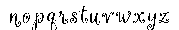 Vintage Curlicue Regular Font LOWERCASE